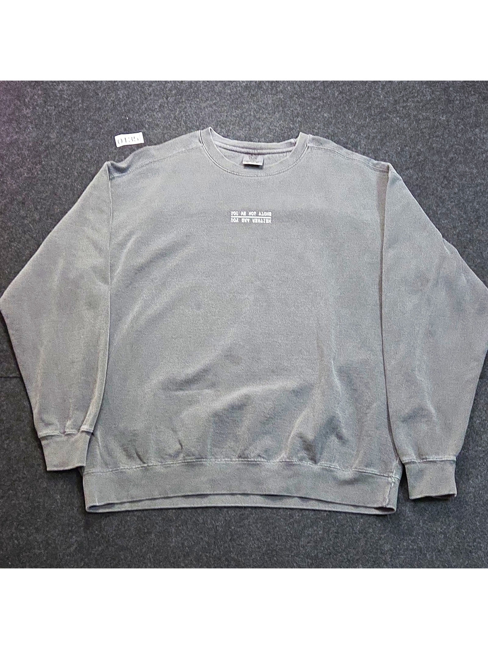 Comfort Colors Men's XL Gray Cotton/Poly Fleece Pullover Sweatshirt Graphic